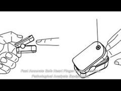 Layar LCD TFT Pulse Oksimeter Ujung Jari Putih