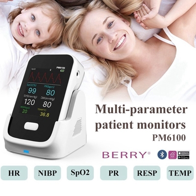 NIBP ,Spo2, ECG,Temperature Multi Parameter Patient Monitor TFT Display